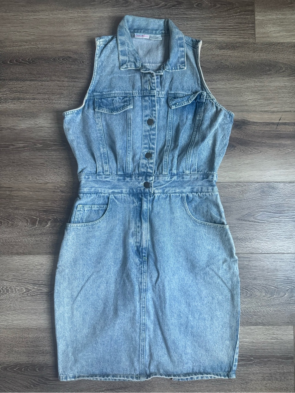 Avon Fashions Vintage Denim Jean Sleeveless Dress